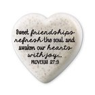 Scripture Stone: Hearts of Hope - Friendships (Proverbs 27:9) Homeware