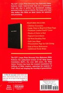KJV Holy Bible Large Print Personal Size Reference Bible Black (Red Letter Edition) Premium Imitation Leather