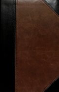 CSB Large Print Personal Size Reference Bible Black/Brown (Red Letter Edition) Imitation Leather