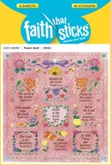 Psalm Quilt Embossed (6 Sheets, 60 Stickers) (Stickers Faith That Sticks Series) Stickers