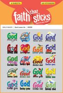 God Loves Us (6 Sheets, 120 Stickers) (Stickers Faith That Sticks Series) Stickers