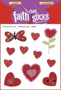 Hearts of Love (6 Sheets, 66 Stickers) (Stickers Faith That Sticks Series) Stickers