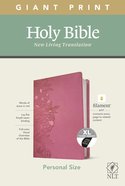 NLT Personal Size Giant Print Bible Filament Enabled Edition Indexed Peony Pink (Red Letter Edition) Imitation Leather