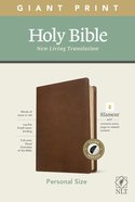 NLT Personal Size Giant Print Bible Filament Enabled Edition Indexed Rustic Brown (Red Letter Edition) Imitation Leather