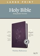 KJV Large Print Thinline Reference Bible Filament Enabled Edition Floral/Purple Indexed (Red Letter Edition) Imitation Leather