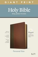KJV Personal Size Giant Print Bible Filament Enabled Edition Brown/Mahogany (Red Letter Edition) Imitation Leather