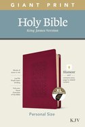 KJV Personal Size Giant Print Bible Filament Enabled Edition Indexed Diamond Frame Cranberry (Red Letter Edition) Imitation Leather
