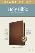 KJV Personal Size Giant Print Bible Filament Enabled Edition Indexed Brown/Mahogany (Red Letter Edition) Imitation Leather