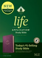 NLT Life Application Study Bible Purple Indexed (Red Letter Edition) (3rd Edition) Imitation Leather