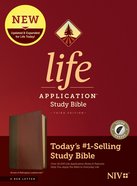 NIV Life Application Study Bible Brown/Mahogany Indexed (Red Letter Edition) (3rd Edition) Imitation Leather