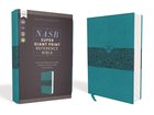 NASB Super Giant Print Reference Bible Teal 1995 Text (Red Letter Edition) Premium Imitation Leather