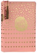 NIV Beautiful Word Bible For Girls Zippered Pink (Red Letter Edition) Premium Imitation Leather