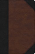 KJV Large Print Personal Size Reference Bible, Brown/Black Leathertouch Indexed Paperback