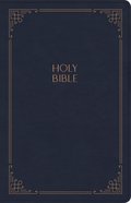 KJV Large Print Personal Size Reference Bible, Navy Leathertouch Indexed Paperback