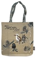 Tote Bag Kookaburra & Banksia Faith (Psalm 100: 1) (Australiana Products Series) Soft Goods