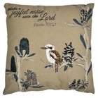 Pillow Kookaburra & Banksia Faith (Psalm 100: 1) (Australiana Products Series) Soft Goods
