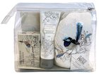 Gift Pack Grassland Blue Wren Faith (Psalm 37: 4) (Soap, Handcream, Face Washer) (Australiana Products Series) General Gift