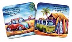 Coasters Deborah Broughton Beach Bug & Greenie Vw Faith (Set of 2) (Australiana Products Series) Homeware