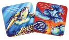 Coasters Deborah Broughton Emu & Turtle Faith (Set of 2) (Australiana Products Series) Homeware