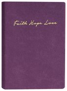 Soft Felt Pu Journal: Faith Hope Love Imitation Leather
