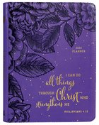 2022 16-Month Diary/Planner: I Can Do All Things Zippered, Purple + Gold Foil (Phil 4:13) Imitation Leather