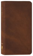 NIV Pocket Thinline Bible Brown (Red Letter Edition) Premium Imitation Leather