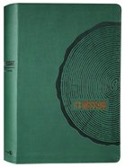 The Message Deluxe Gift Bible Large Print Green Imitation Leather
