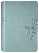The Message Deluxe Gift Bible Large Print Teal Imitation Leather