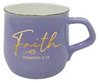Ceramic Mug: Faith, Philippians 4:19, Blue Homeware