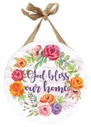 Mdf Wall Art: God Bless Our Home Plaque