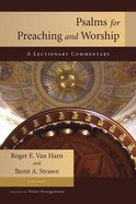 Psalms For Preaching & Worship Paperback