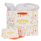 Gift Bag Large: Be Joyful Always Birthday Orange (1 Thess. 5:16) Stationery