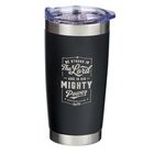 Stainless Steel Travel Mug: Be Strong in the Lord (Eph. 6:10) Black (591 Ml) Homeware
