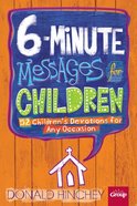 6-Minute Messages For Children Chart/card
