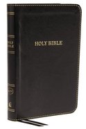 KJV Thinline Bible Compact Black (Red Letter Edition) Premium Imitation Leather