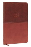 KJV Value Thinline Bible Brown (Red Letter Edition) Premium Imitation Leather