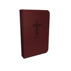 KJV Reference Bible Compact Large Print Burgundy (Red Letter Edition) Premium Imitation Leather