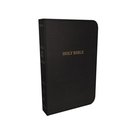 KJV Deluxe Reference Bible Compact Large Print Black (Red Letter Edition) Premium Imitation Leather
