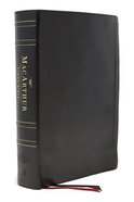 NASB Macarthur Study Bible Black Thumb Indexed (Black Letter Edition) (2nd Edition) Genuine Leather