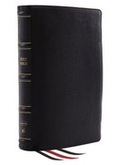 NKJV Reference Bible Classic Verse-By-Verse Center-Column Black (Red Letter Edition) Genuine Leather