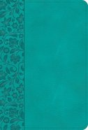 NASB Large Print Compact Reference Bible Teal (Red Letter Edition) Imitation Leather