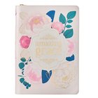 Journal: Amazing Grace, Pink Floral Imitation Leather