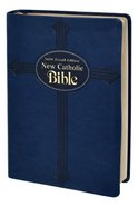 Ncb St. Joseph New Catholic Bible Large Print Blue Dura Lux (Red Letter Edition) Imitation Leather