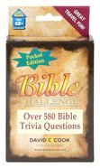 Bible Challenge: Over 580 Bible Trivia Questions (Pocket Edition) Cards