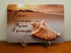 Metal Plaque: Peace I Leave With You Plaque