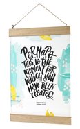 Wall Art: This is the Moment Wood and Canvas (Esther 4:14) (Katygirl Series) Homeware