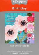 Boxed Cards Birthday: Close Up Floral (The Message) Box