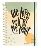Undated Diary/Planner 12 Month/Week: The Lord Will Be My Light With Stickers (Micah 7:8) (Katygirl Series) Spiral
