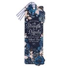 Premium Bookmark With Ribbon: Strength & Dignity Stationery
