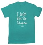 I Will Not Be Shaken, Xlarge, Round Neck, Psalm 16: 8 (Grace & Truth Womens T-shirts Series) Soft Goods